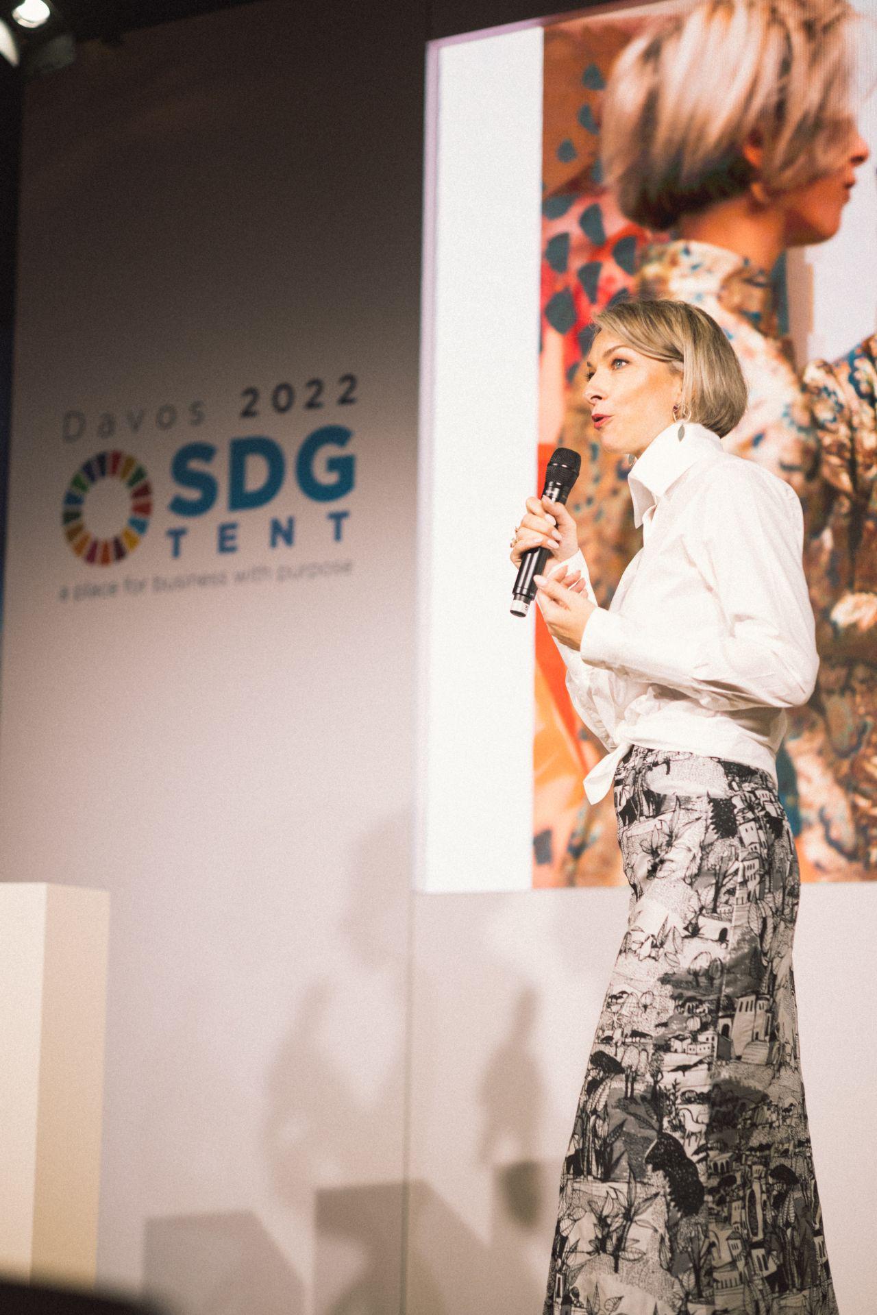 The SDG Tent activation in Davos.