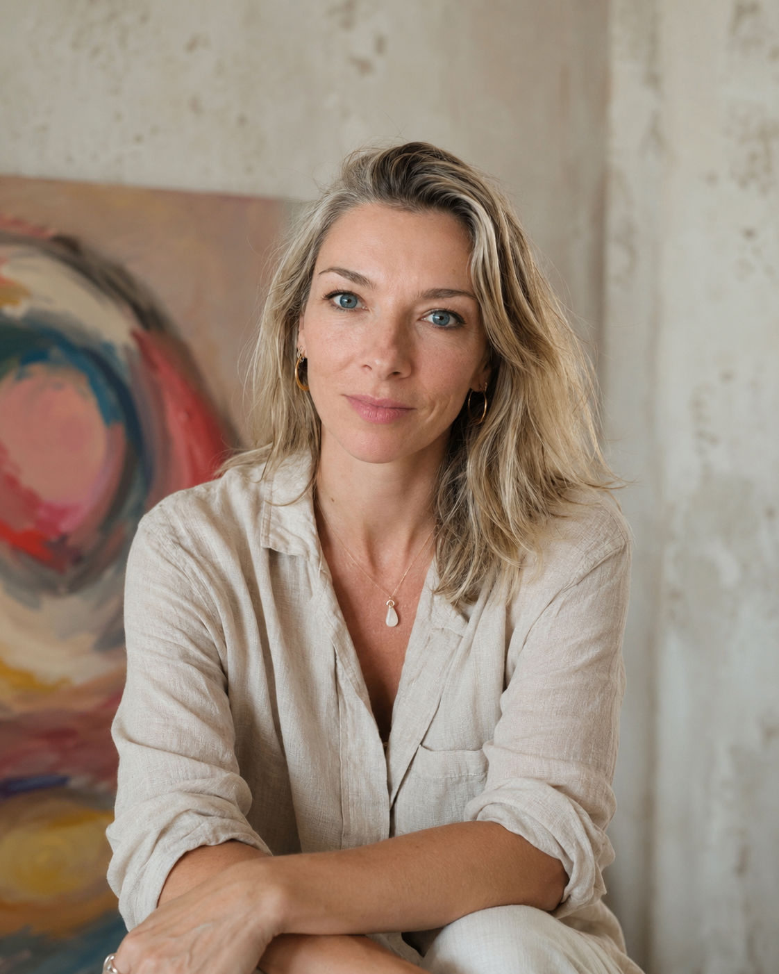 Nicky Myny, painter and founder of ARTKOM