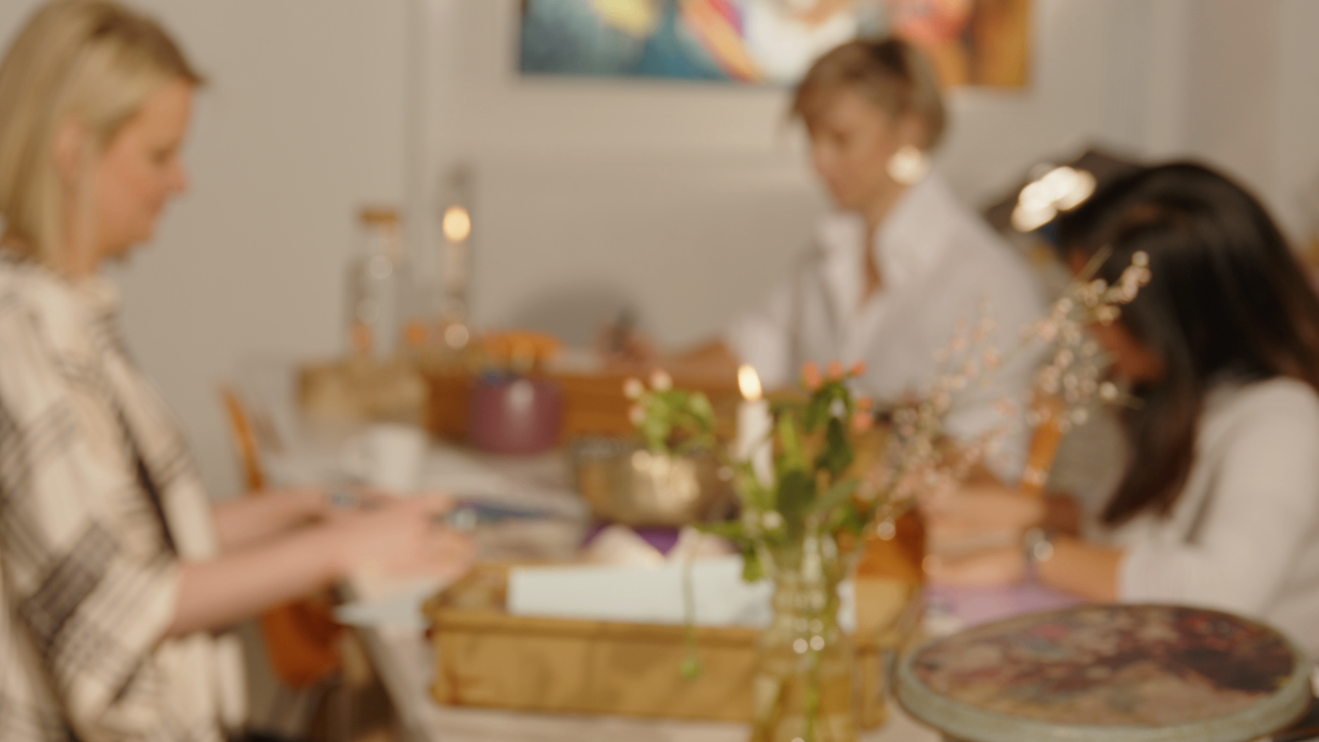 Participatory moment within an Unlocking Eve gathering.